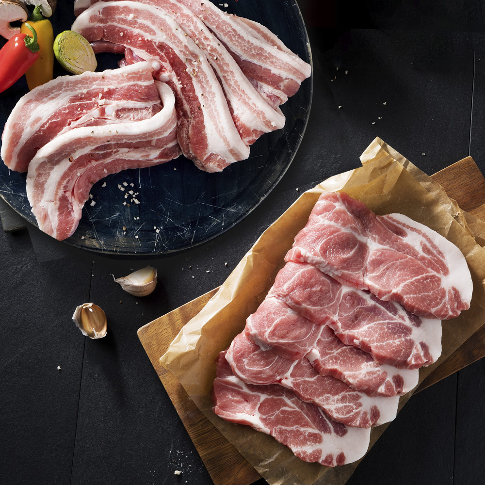[도드람한돈] 삼겹, 목심 구이용 반반팩 1kg - 상세 이미지 2
