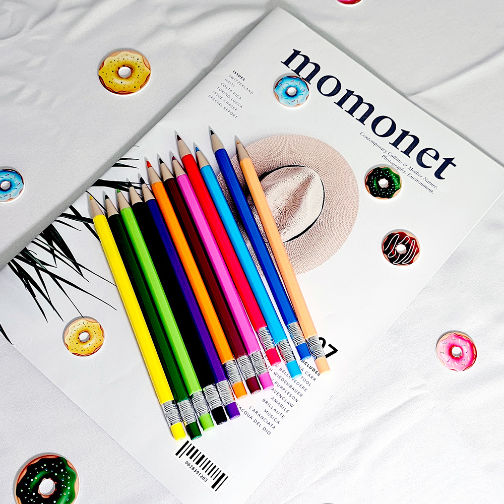 프라이밍 눌러쓰는 슬림 색연필 (색연필 + 리필심 + 전용심깎이)