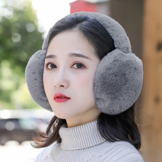 부드러운 털 겨울 귀마개 방한 털귀도리 털귀돌이 귀덮개