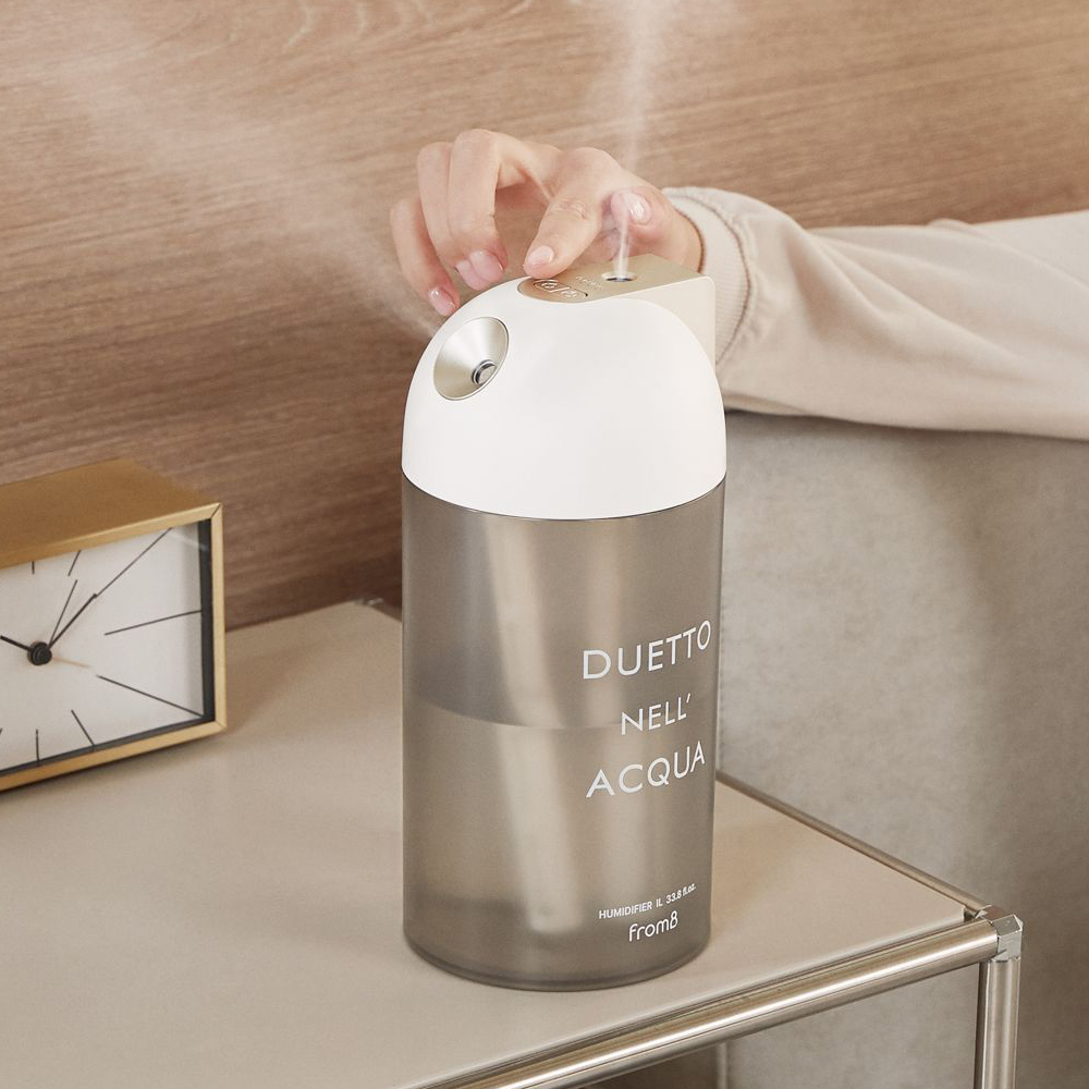 프롬비 무선가습기 사무실 탁상용 휴대용 더블미스트 1리터 FE243 골드