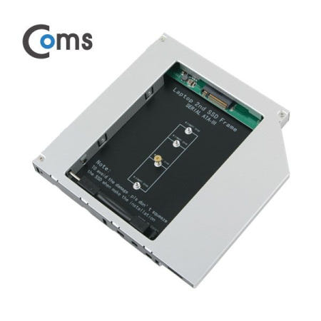 라이트컴 Coms 노트북용 멀티부스트 12.7mm M.2 NGFF SSD KEY B+M to Slimline SATA F SATA3 지원 (ES632)