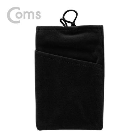 Coms 라이트컴 Coms 여행용 다용도 벨벳 파우치 Black, 주머니, 충격 보호 포켓(개인소지품/ 공구 보관 및 휴대) (IF430)