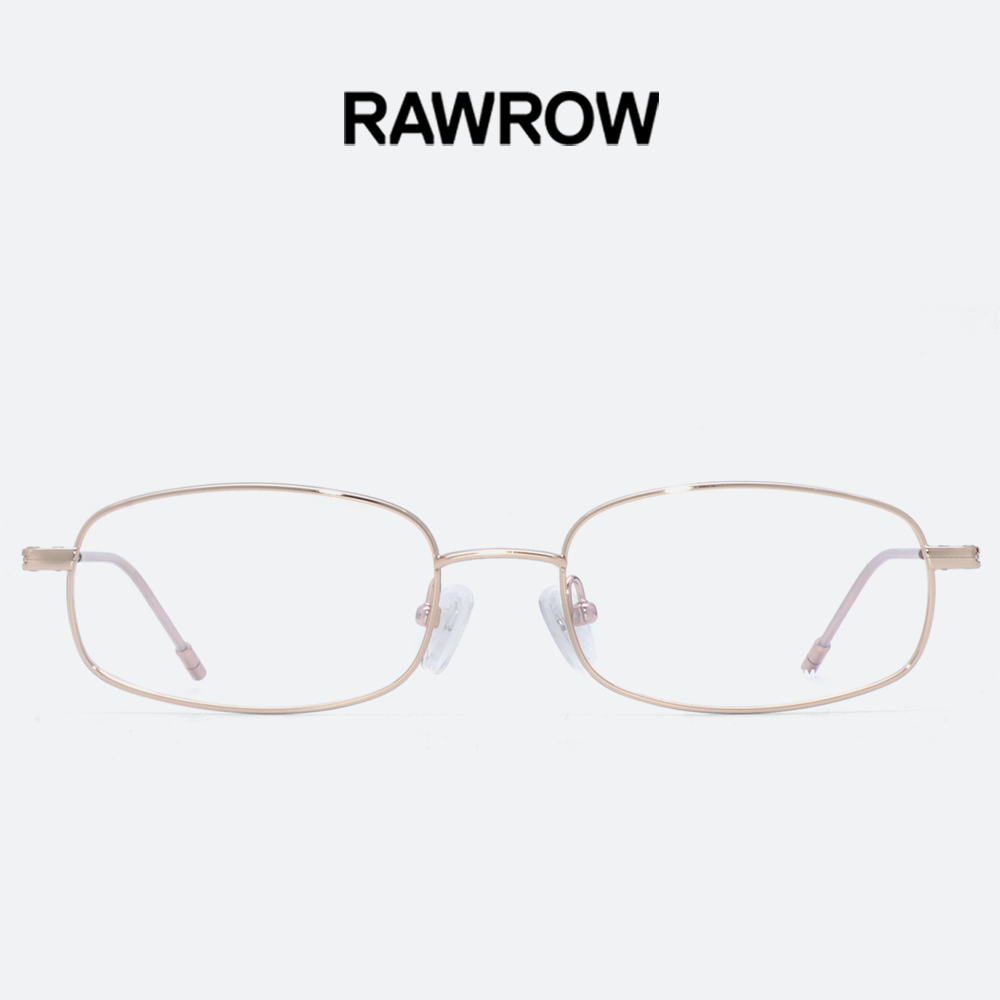 로우로우 안경 R EYE 190 ROSEGOLD 로즈골드 사각 베타티타늄 가벼운 안경테 - 상세 이미지 5