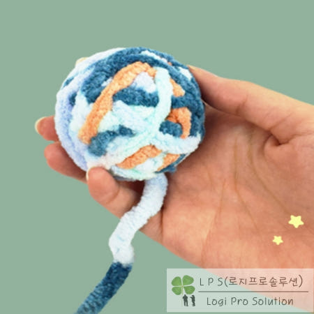 LOGIPRO 로지프로 털실공 고양이 장난감 고양이장남감 애견용인형 강아지공 애묘토이 펫장남감