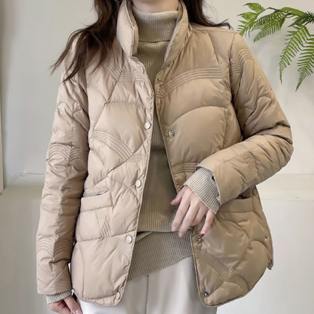 여성 오리털 경량패딩 가벼운 패딩점퍼 - 메인 이미지