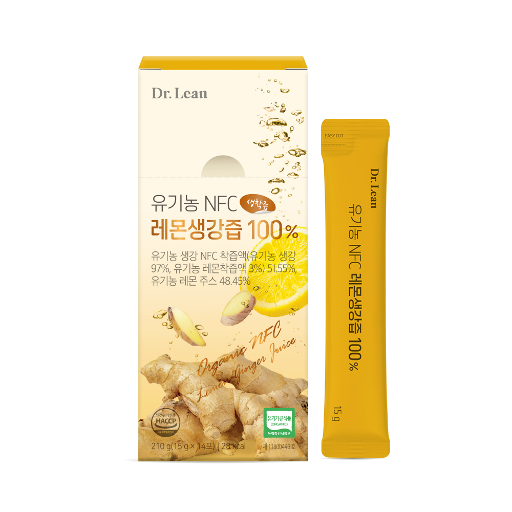 [3박스] 닥터린 송중기 유기농 NFC 레몬생강즙 100% 14포, 3개 - 상세 이미지 5