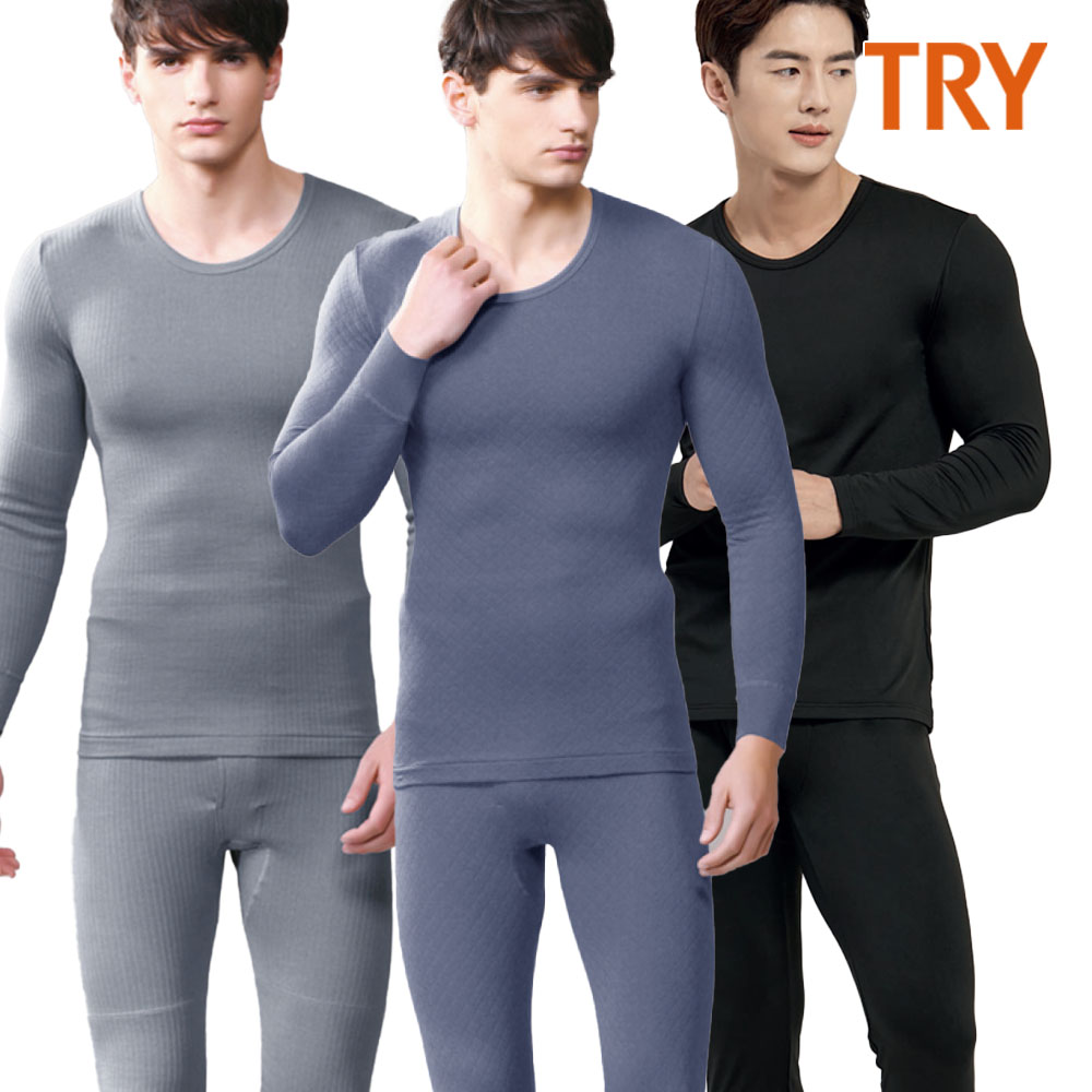 트라이 남자내복 겨울 내복 두꺼운 융기모 보온 방한 내의세트 제품 이미지