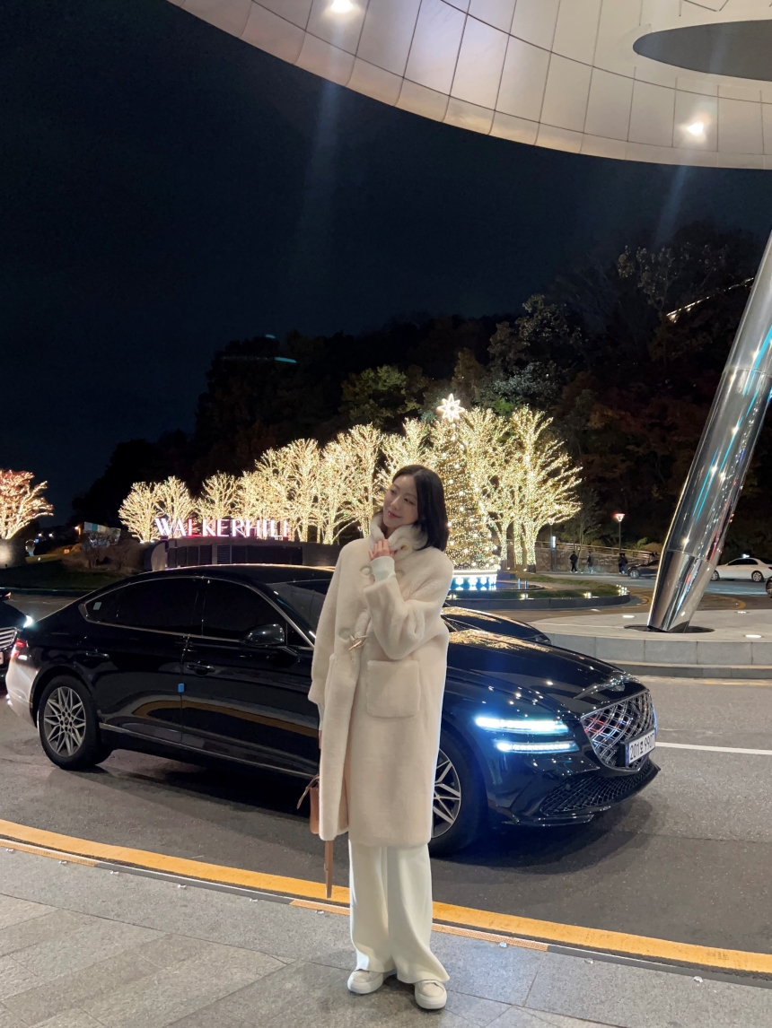 리얼 양모 시어링 / 따뜻한 골드 더플 버튼 하이넥 롱 무스탕 코트 2col 상세 이미지 56