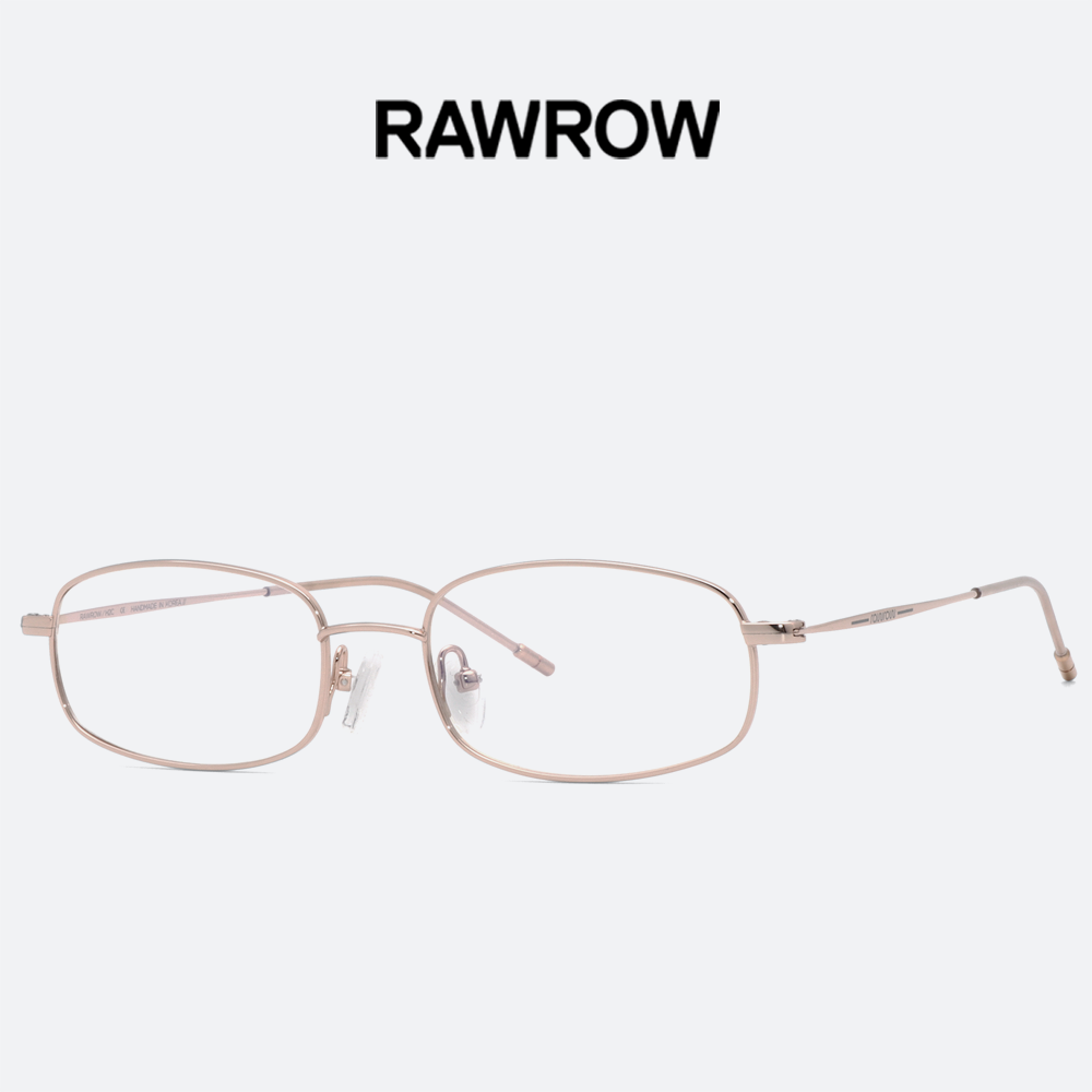 로우로우 안경 R EYE 190 ROSEGOLD 로즈골드 사각 베타티타늄 가벼운 안경테 이미지 6