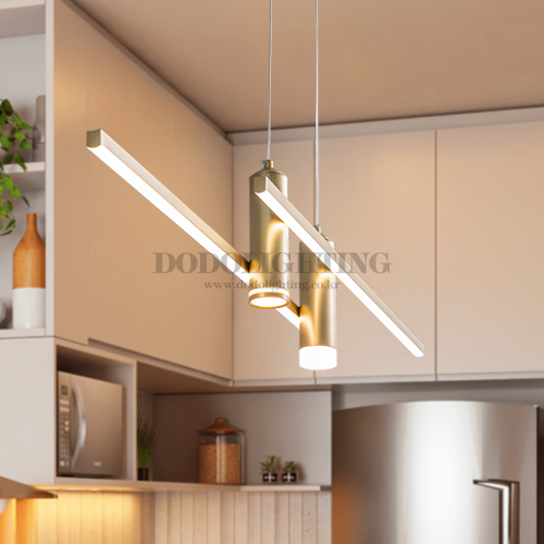 더블 에이미 모던 펜던트조명 식탁조명인테리어 LED 30W 샴페인골드 - 상세 이미지 4