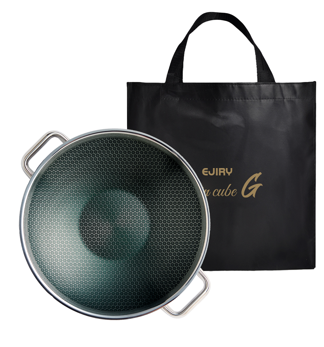 에지리 스텐큐브G 인덕션용 통3중 스텐 그리들팬 손잡이 캠핑그리들 32cm