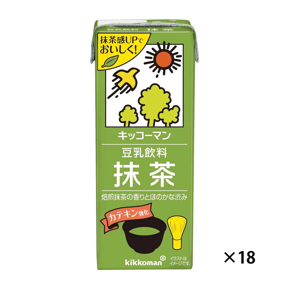 기꼬만 두유 말차 200ml 18개세트 일본 두유