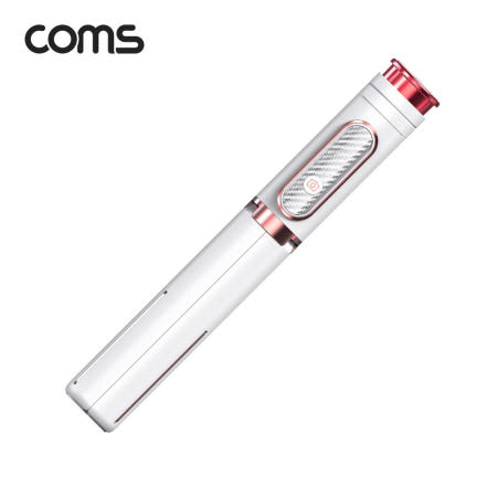 라이트컴 Coms 셀카봉 삼각대 블루투스 무선 리모컨 일체형 White, 액션캠/미러리스 호환 마운트 내장 (OM164)