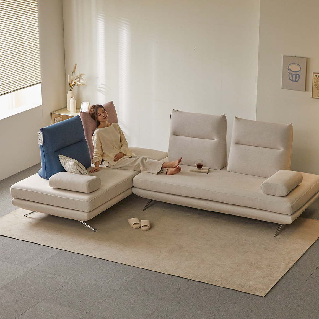 아크 듀오 3인용 모듈 소파 이지클린 갤럭시 패브릭 소파베드