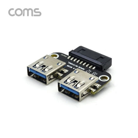라이트컴 Coms USB 포트 3.0 (20P - USB 2P) 기판용 좌우 젠더형 (BT936)