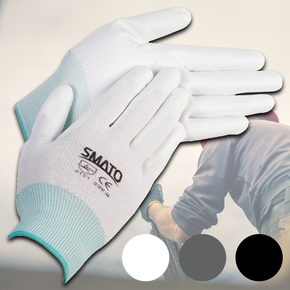 스마토 PU 코팅장갑 10개입 정밀 산업 각종검사용