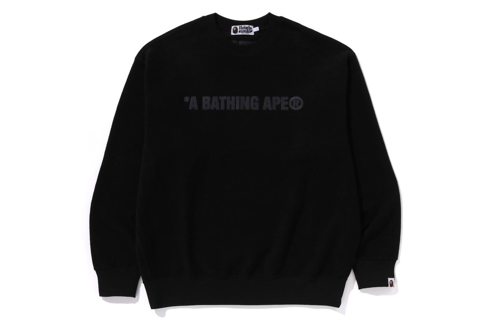 베이프 긴팔티 BATHING APE LOGO RELAXED FIT CREWNECK SWEATSHIRT 1K80-113-307 - 상세 이미지 2