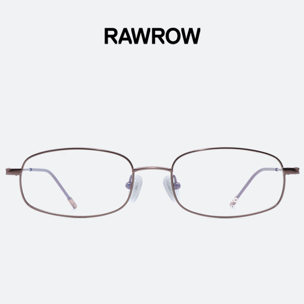 로우로우 안경 R EYE 190 PINKBROWN 핑크브라운 사각 베타티타늄 가벼운 안경테 - 상세 이미지 5