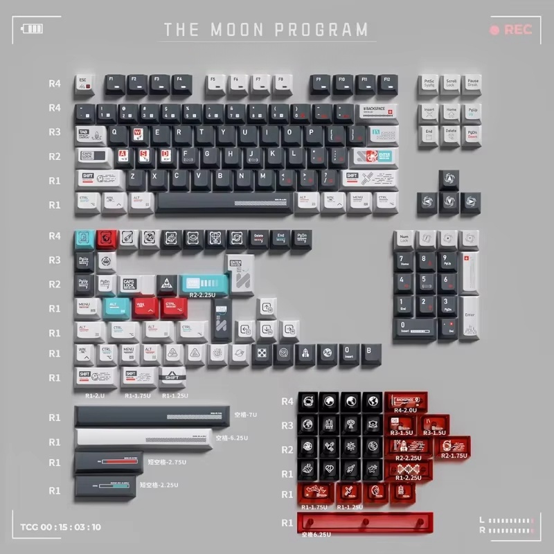 Moon Project 키캡 183키 체리 qk80mk2 wooting 키보드 키캡 - 상세 이미지 2