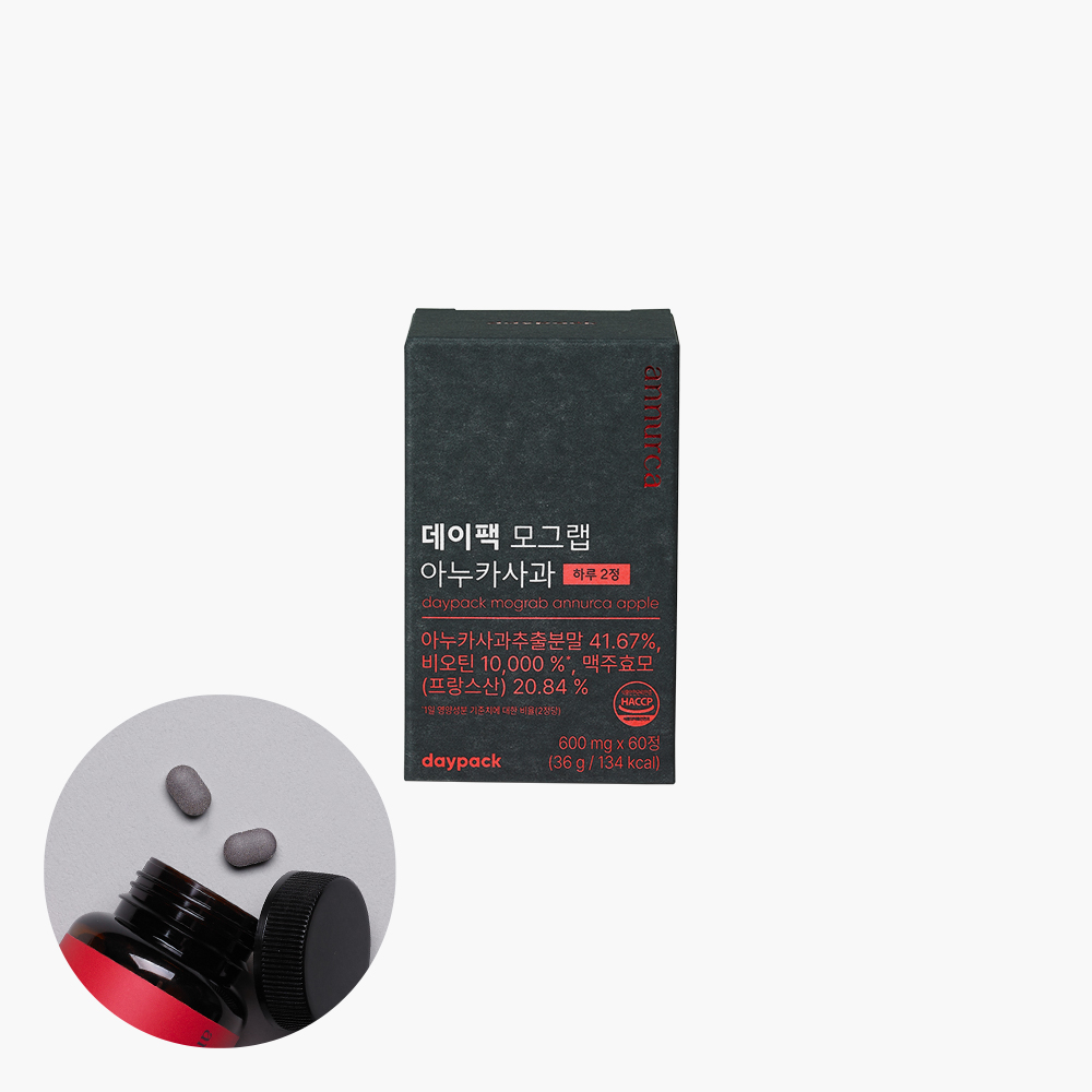 데이팩 모그랩 아누카사과 맥주효모 비오틴 10000% 60정, 1개