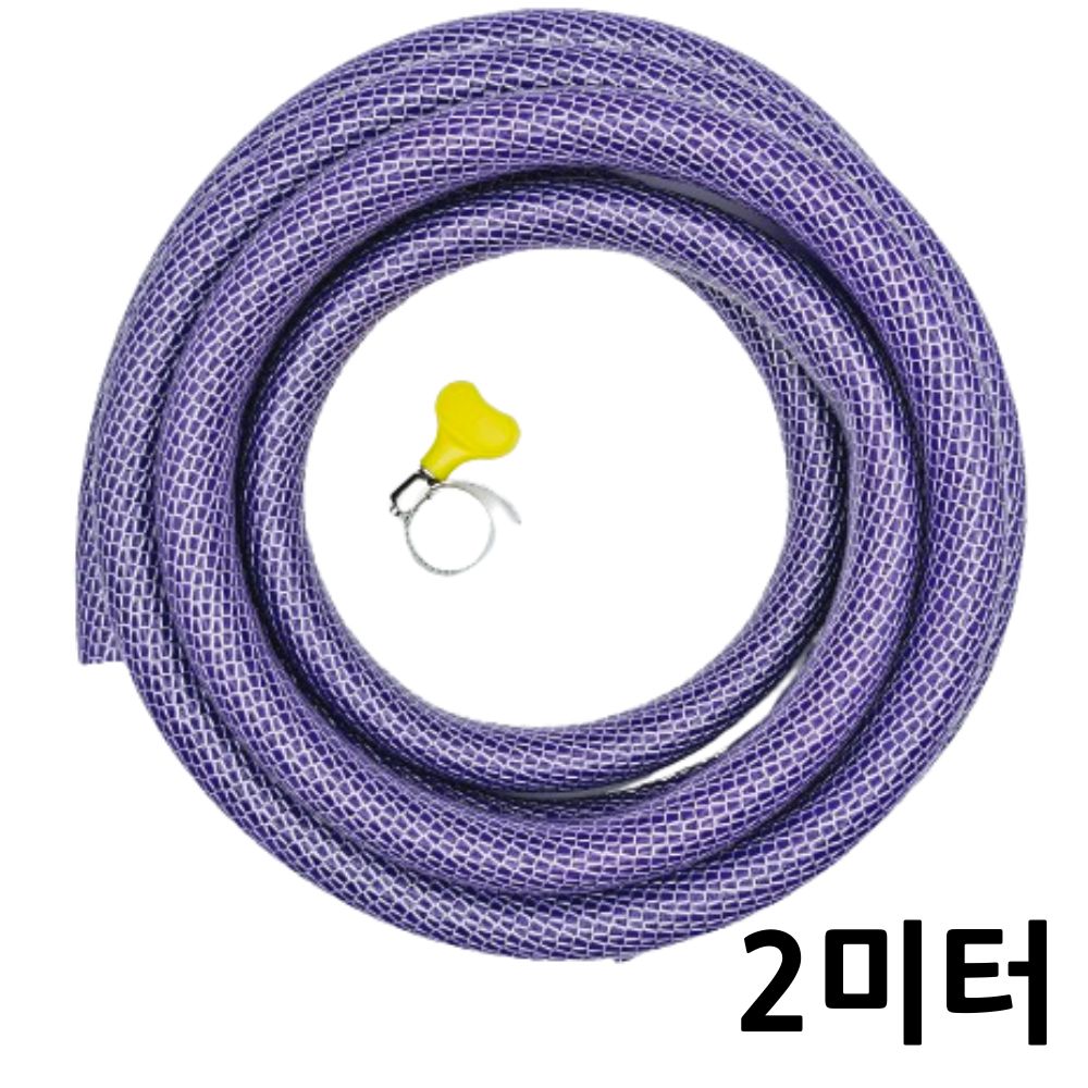 닥터호스 베란다 물호스 2미터 꼬임방지 화장실 욕실 청소용 수도꼭지 - 상품 이미지