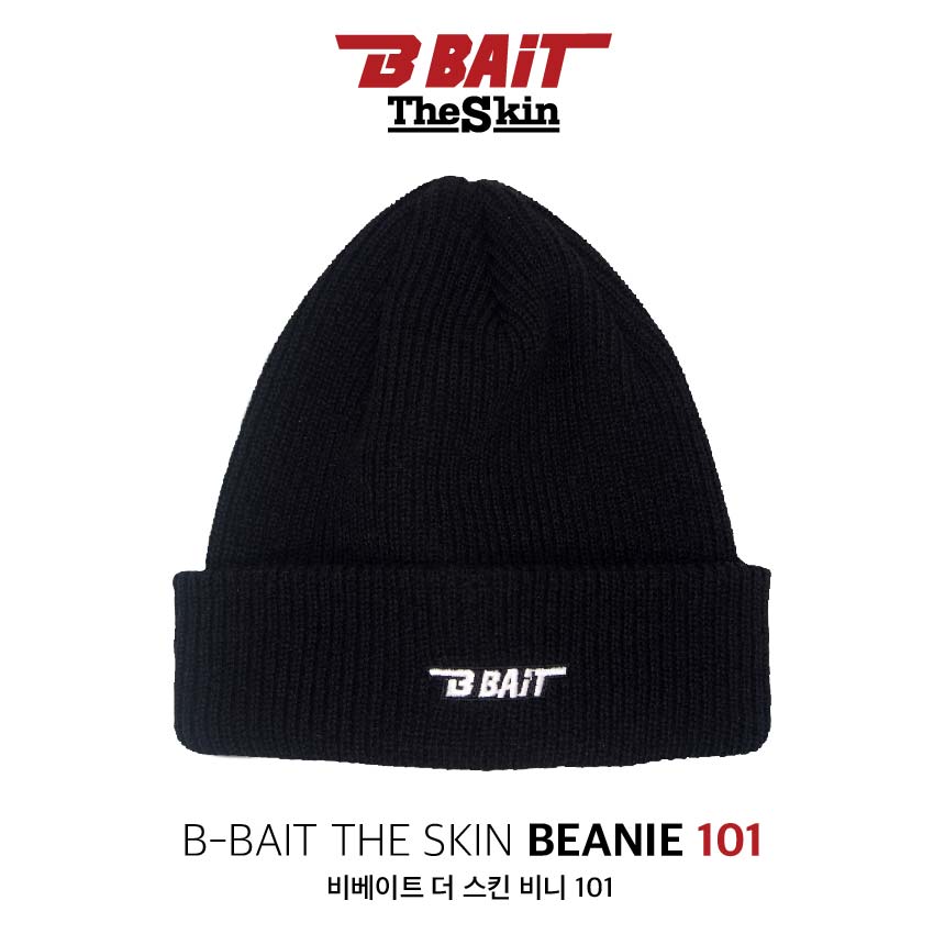 비베이트 더 스킨 패션 비니 101 블랙 베이직 방한 비니