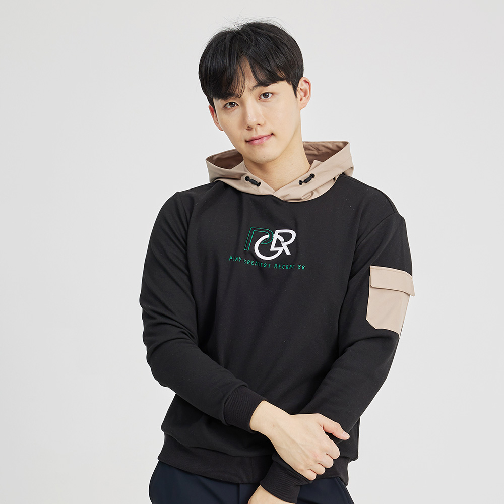 PGR골프 남여공용 겨울 기모 커플 후드 맨투맨 티셔츠 023 - 상세 이미지 2