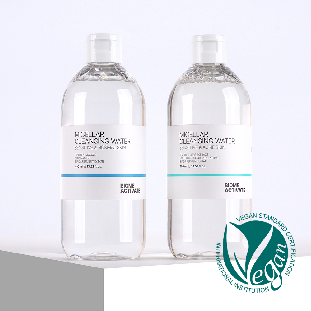 [바액] [2개] 미셀라 클렌징 워터 센시티브 [400ml] 강력세정 노워시 촉촉클렌징 트러블클렌징 미셀라워터 약산성