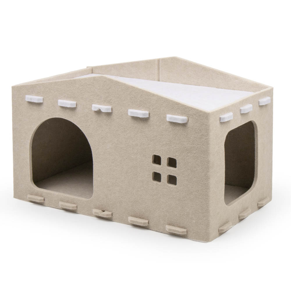 랩캣 고양이 숨숨집 스크래쳐 펠트 하우스
