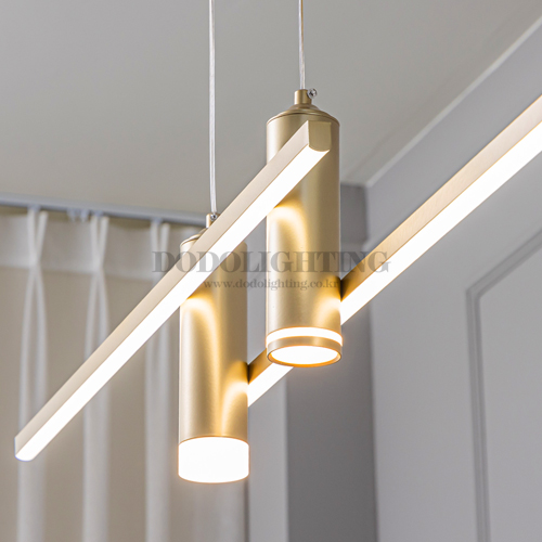 더블 에이미 모던 펜던트조명 식탁조명인테리어 LED 30W 샴페인골드 이미지 7