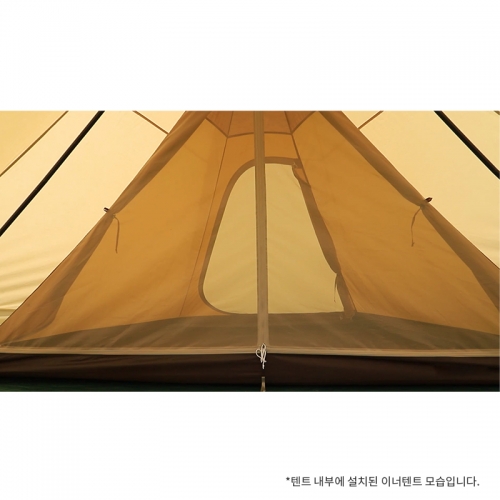 유니프레임 서커스 tc 티피 텐트 2폴 솔로 면 혼방 인디언텐트 그라운드시트 포함 - 상세 이미지 4