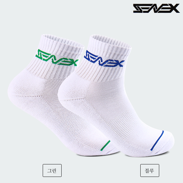세넥스 테니스 양말 라이트 쿠션 라인 중목 남성용 테니스복 동호회 클럽 대용량 72세트 - 상세 이미지 3