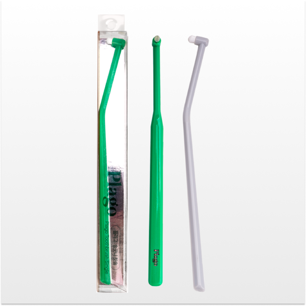 플라고 칫솔 2종 강아지 고양이 치석제거 1개입