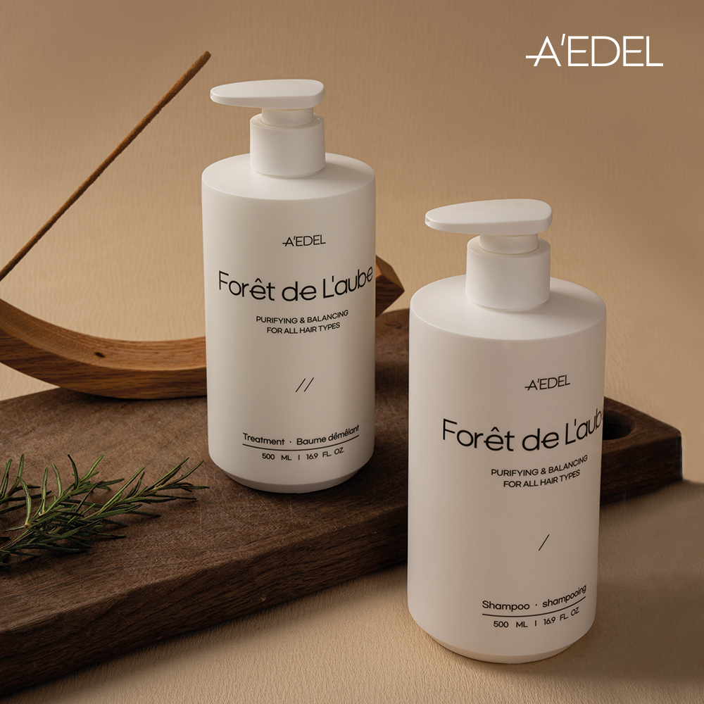 에이델 비건 세럼 샴푸 500ml 탈모 퍼퓸 천연 단백질 두피 미용실 향기좋은 라레플뢰르