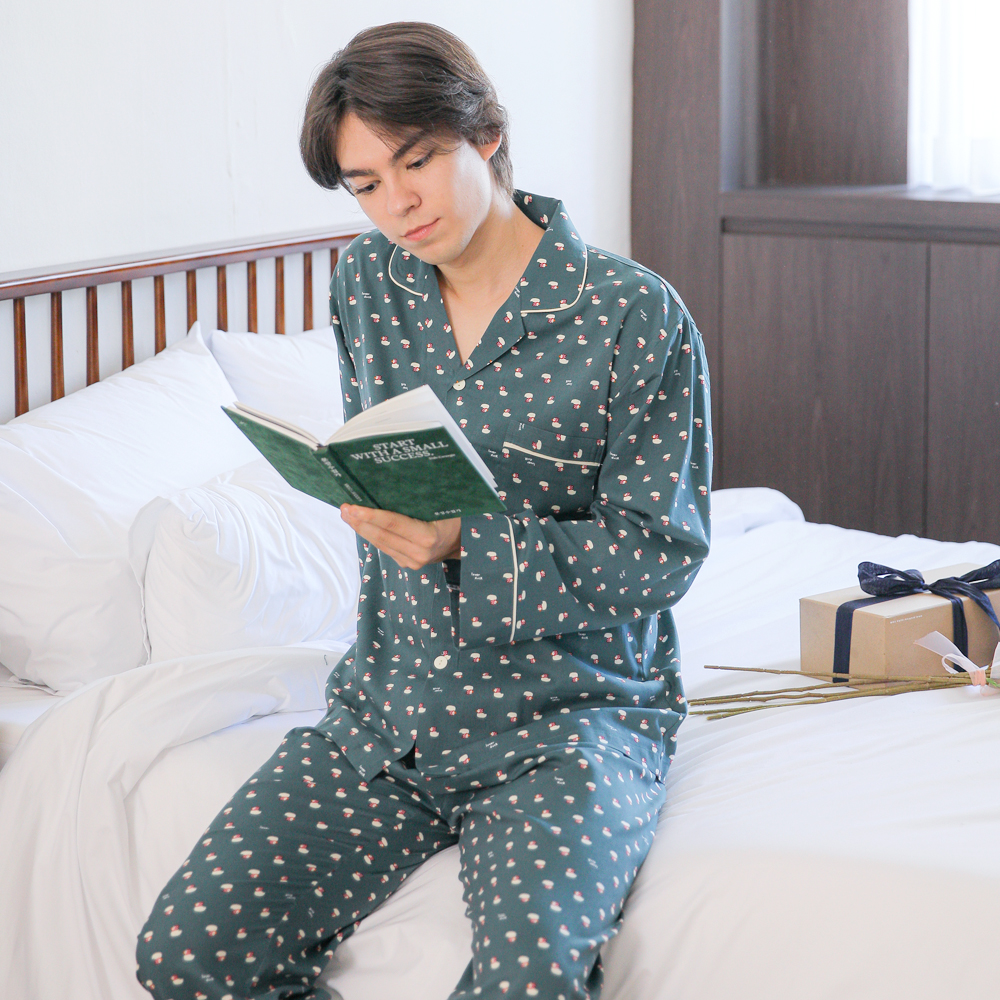 커플잠옷 여성 남성 긴팔 오리 파자마 신혼 홈웨어 연인 집들이 선물 24F850_750(도날드2) - 상세 이미지 2