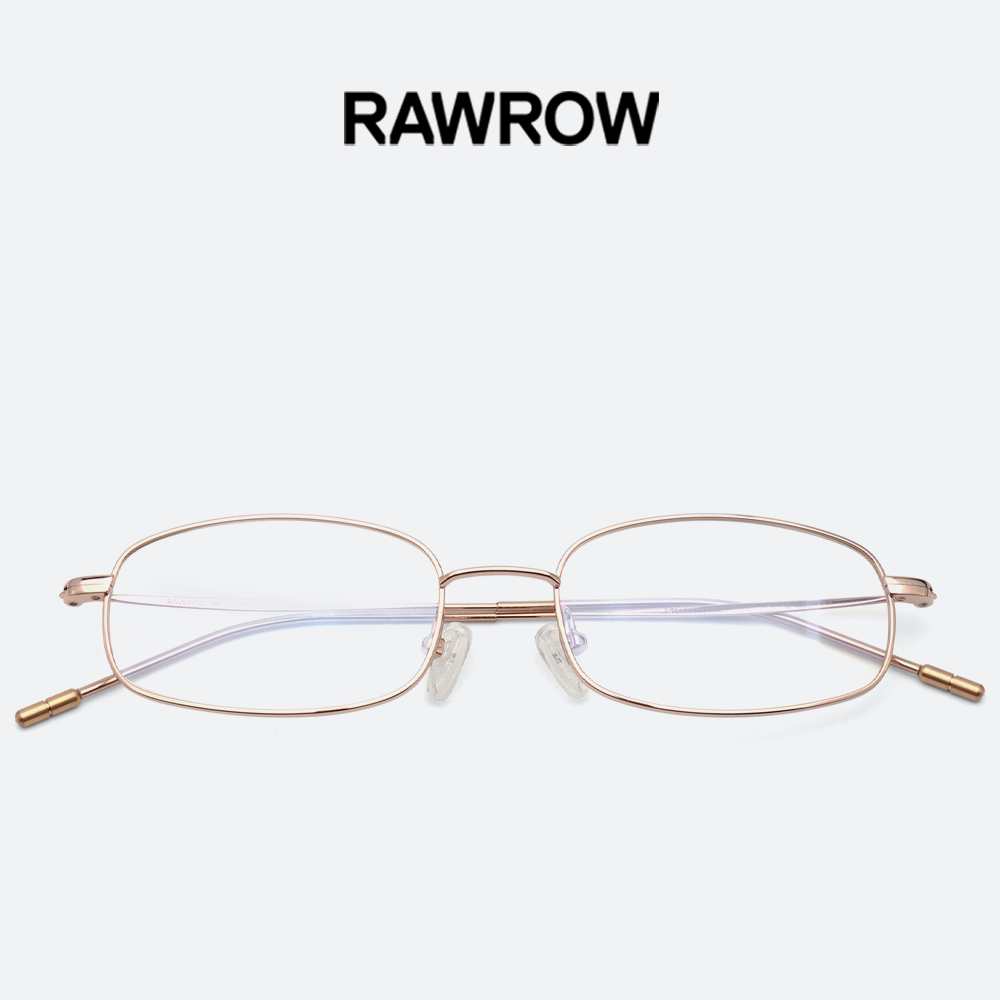 로우로우 안경 R EYE 190 ROSEGOLD 로즈골드 사각 베타티타늄 가벼운 안경테 이미지 7