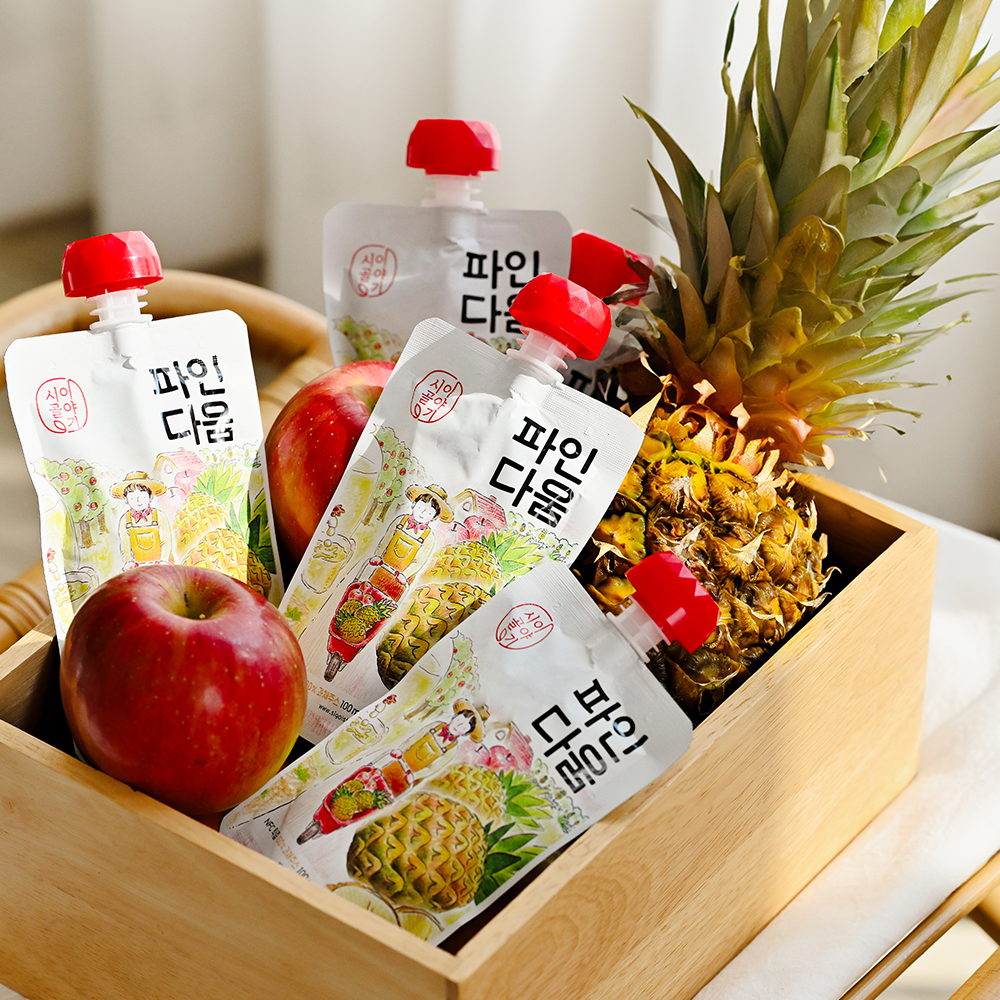 [옵션형] 파인다움 파인애플과 사과를 착즙한 과채주스 100ml  20포/10포 - 상세 이미지 5