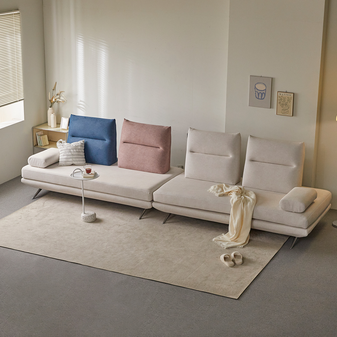 아크 듀오 3인용 모듈 소파 이지클린 갤럭시 패브릭 소파베드