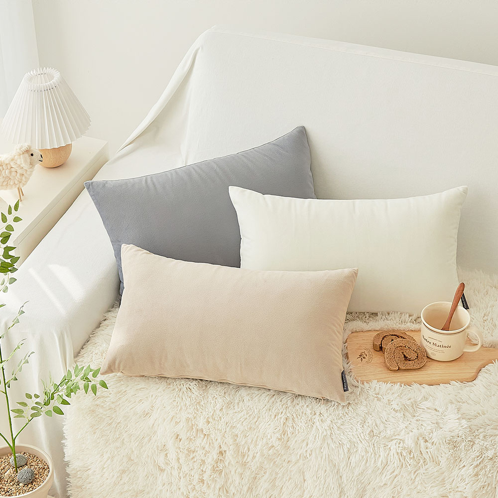 팜데코 극세사 쇼파 직사각형 쿠션 30x50