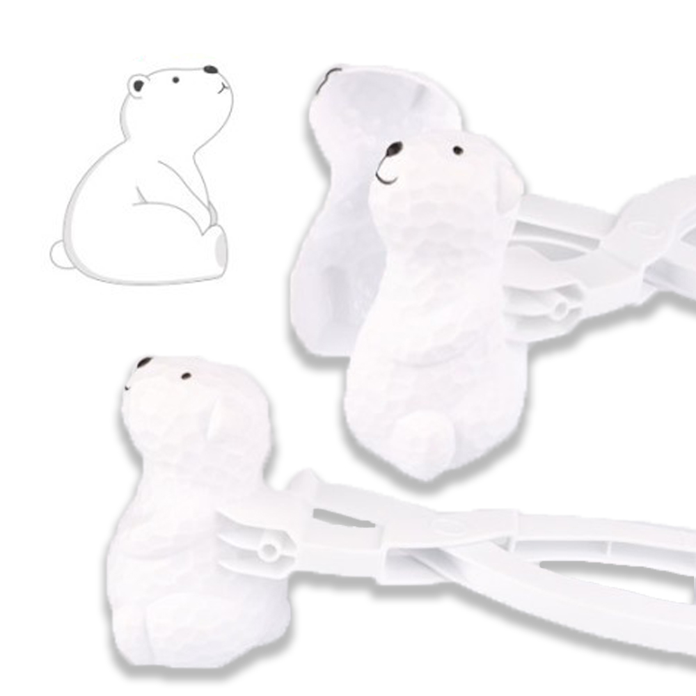 북극곰 눈집게 겨울 눈사람 만들기 스노우볼 메이커 장난감 크리스마스 선물 - 상세 이미지 5