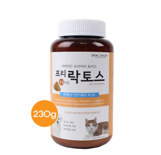 강아지 항염유산균 항비만 변비 영양제 분말230g