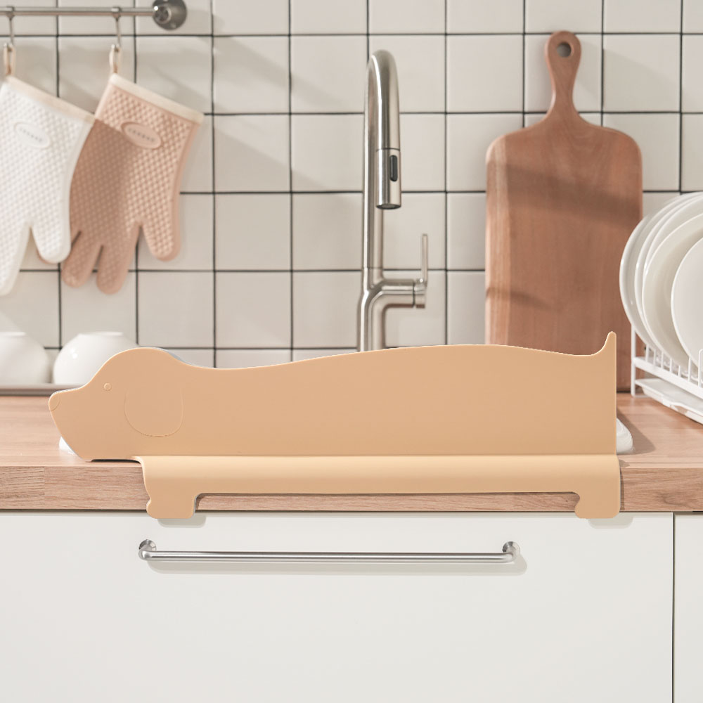 하루의공간 실리콘 싱크대 물막이 설거지 물받이 물튀김방지 가림막