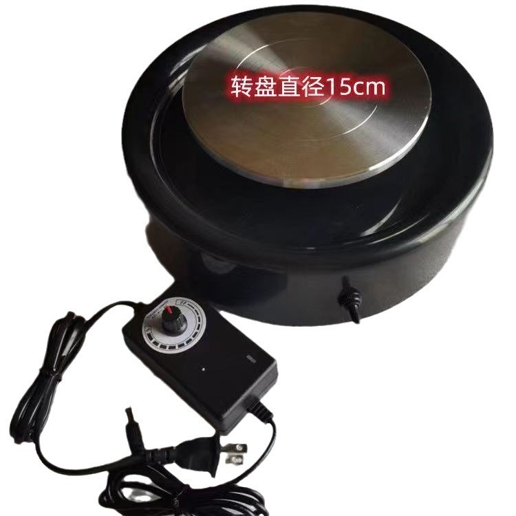 도자기 물레 공방용 회전 돌림판 회전판 전동 전기 소형 전문가용 교육용 블랙 15CM - 상세 이미지 5