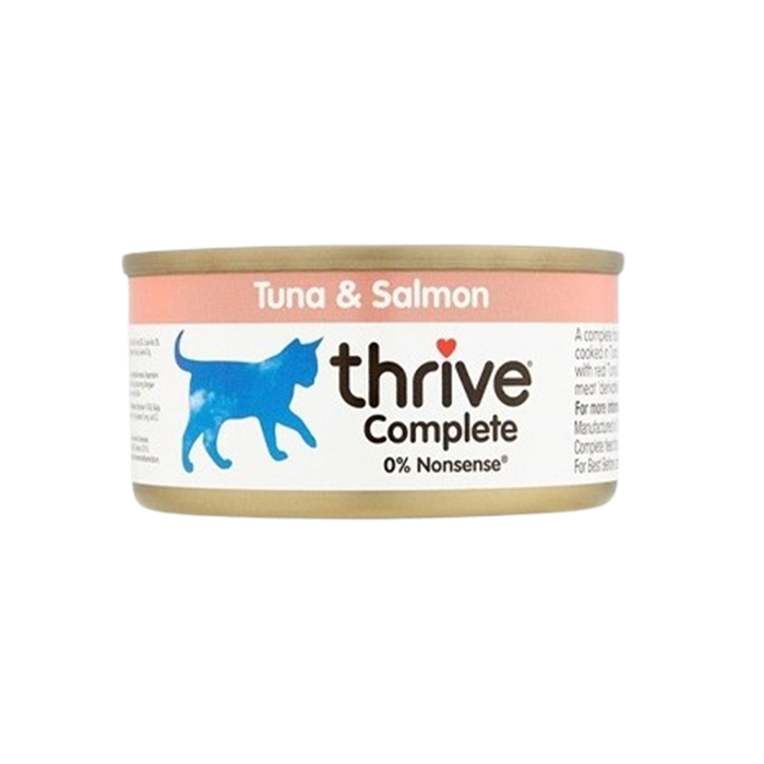 쓰라이브 컴플리트 주식캔 참치&연어 75g 고양이 습식사료 - 상품 이미지