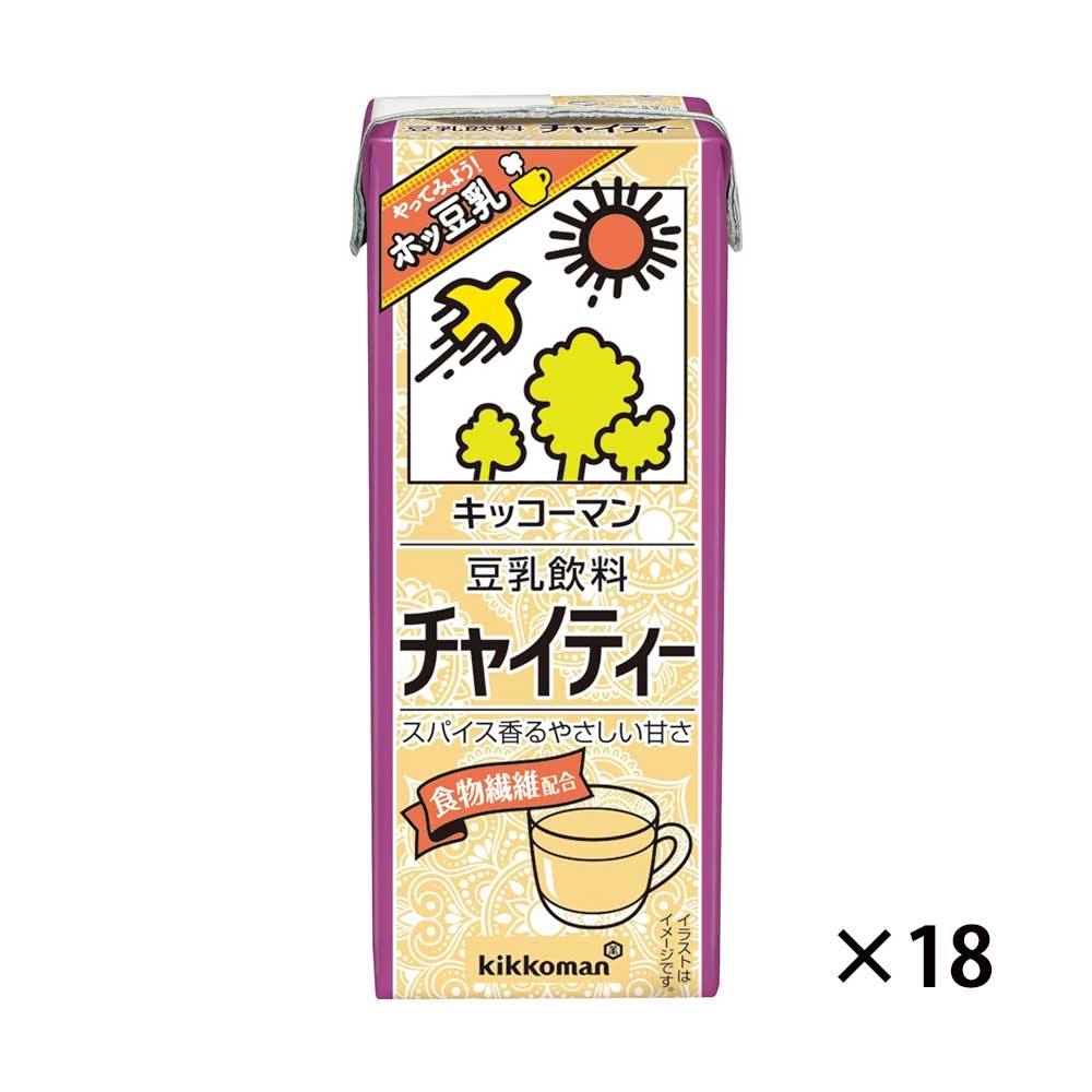 기꼬만 두유 차이 티 200ml 18개세트 일본 두유