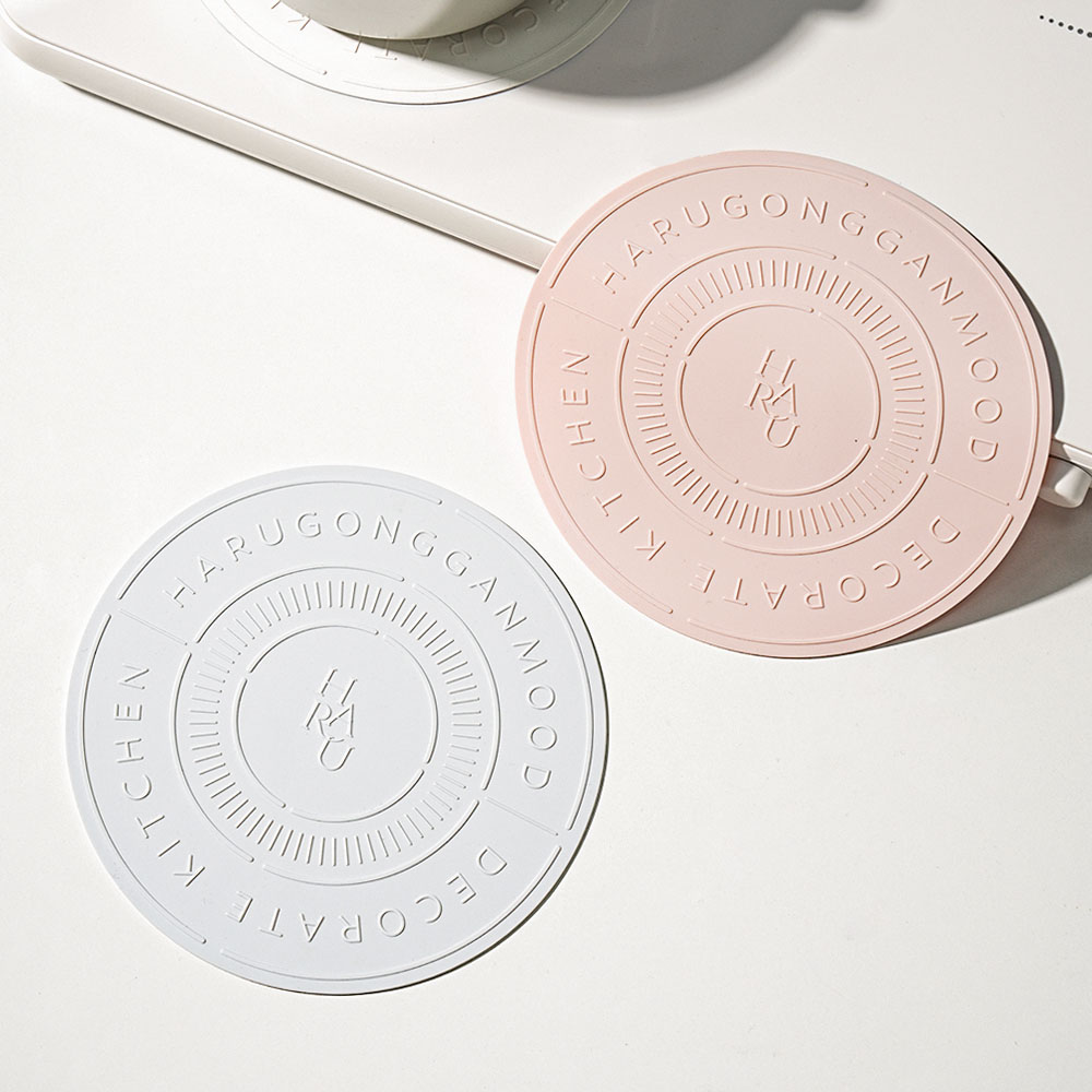 [네이버 단독구성] 하루의공간 레터링 인덕션 보호 실리콘 매트 2개 세트 상세 이미지 2