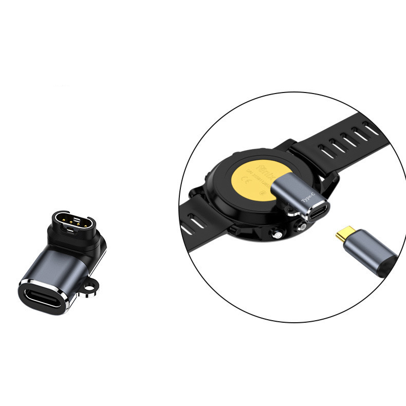 가민 충전기 C타입 워치 충전 젠더 ㄱ자 USB-C 데이터전송 시계 포러너 호환용 - 상세 이미지 4