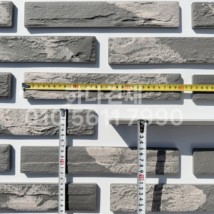 세라믹 고벽돌타일 300x50x9.2T 빈티지그레이 / 하다건재 세라믹타일