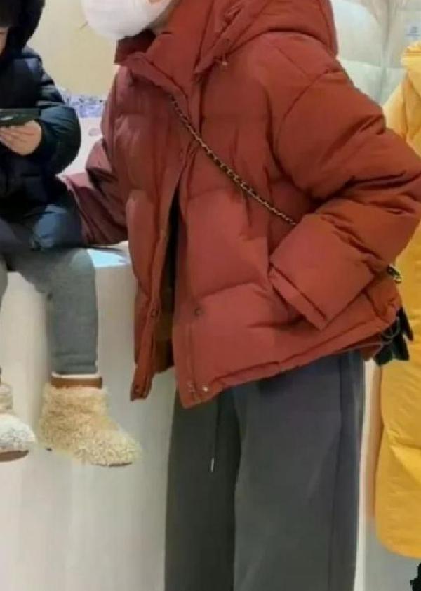 후드 다운 코튼 코트 여성 두꺼운 겨울 자켓 2024 패딩 24fw 목덮는 지퍼 아이보리 XL - 상세 이미지 2
