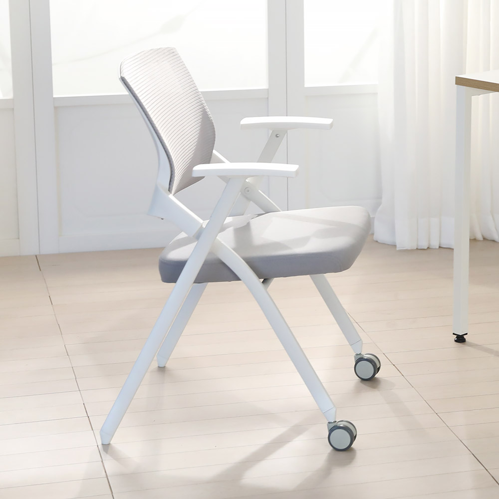 린백토리 포커스 LTY100S 학생 바퀴없는 허리 편한 공부 책상 사무실 회의실 접이식 메쉬 의자